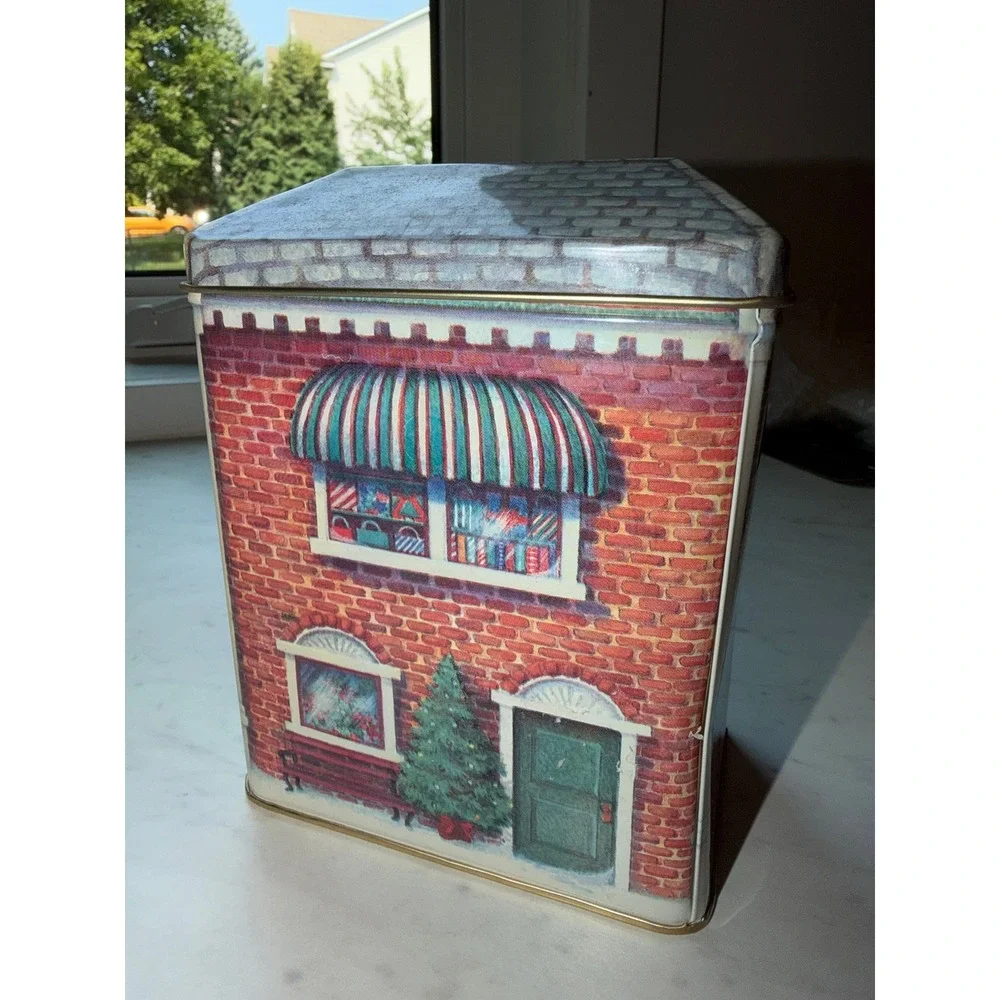 VTG Hallmark Hall Bros Cards Gifts Storefront Tin Partial Set Notecards Decor